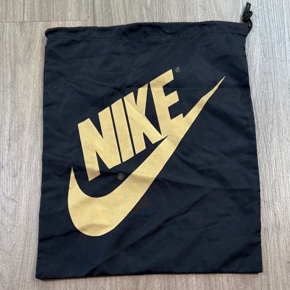 Nike Set Of 2 Black Dust Bags With Gold Logo - Picture 1 of 2